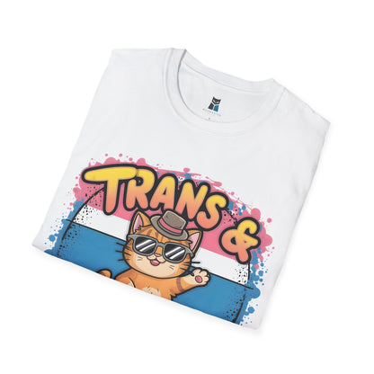 Trans & Pawsome Cat T-Shirt