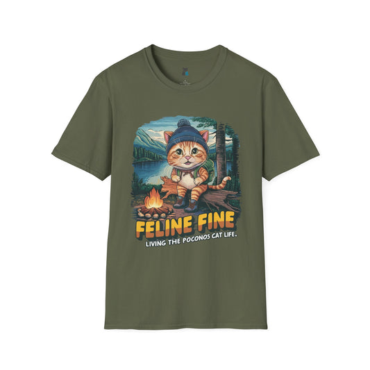 Feline Fine in the Pocono Mountains T-shirt