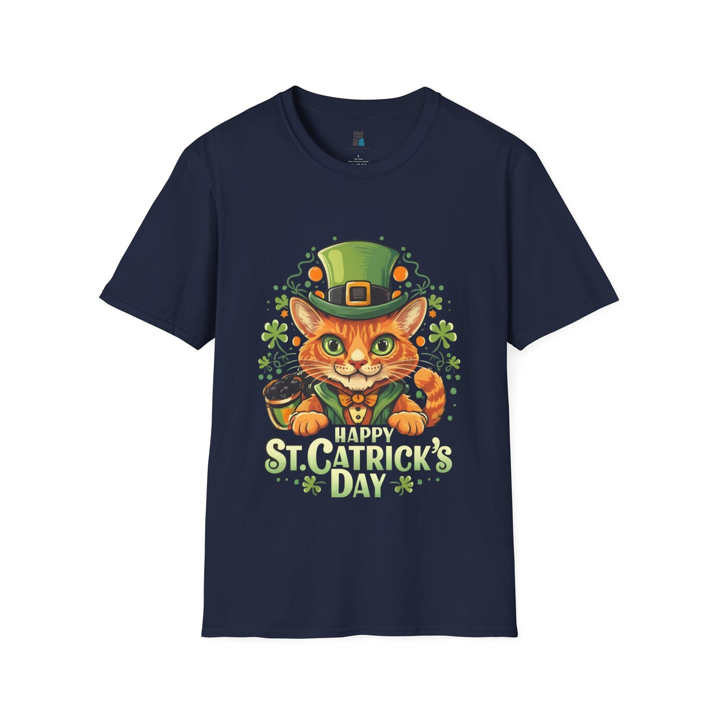 Happy St. Catrick's Day Funny Cat T-Shirt