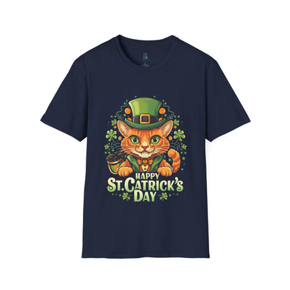 Happy St. Catrick's Day Funny Cat T-Shirt