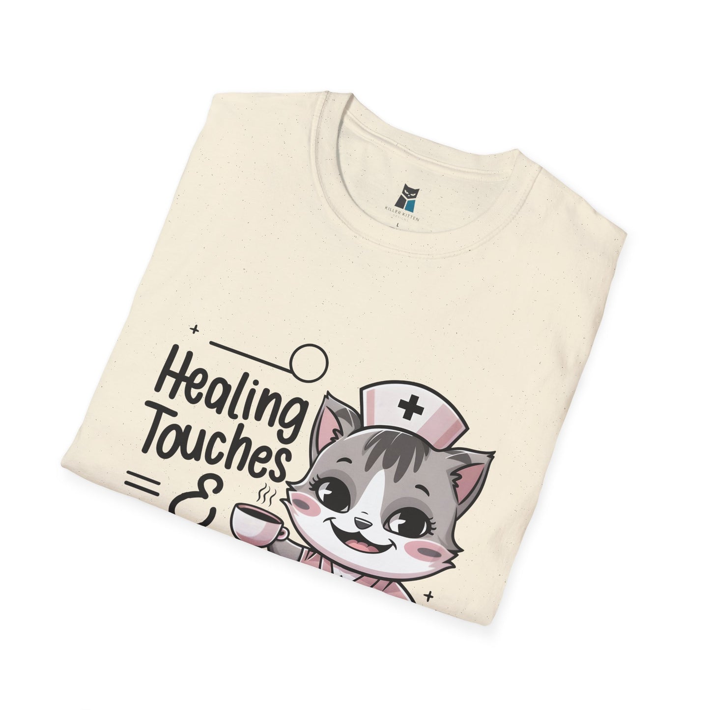 Healing Touches & Purrfect Cuddles Nurse T-Shirt