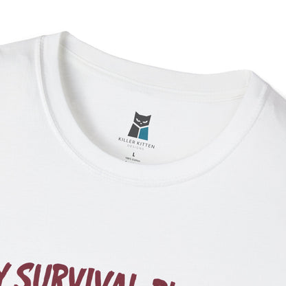 Zombie Apocalypse Survival Cat T-Shirt