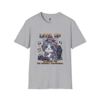 Level Up Gamer Cat T-Shirt