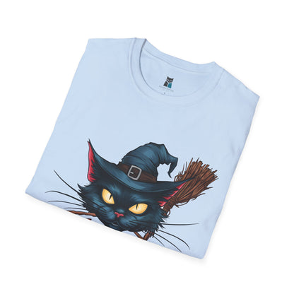 Witchy Black Cat Halloween T-Shirt