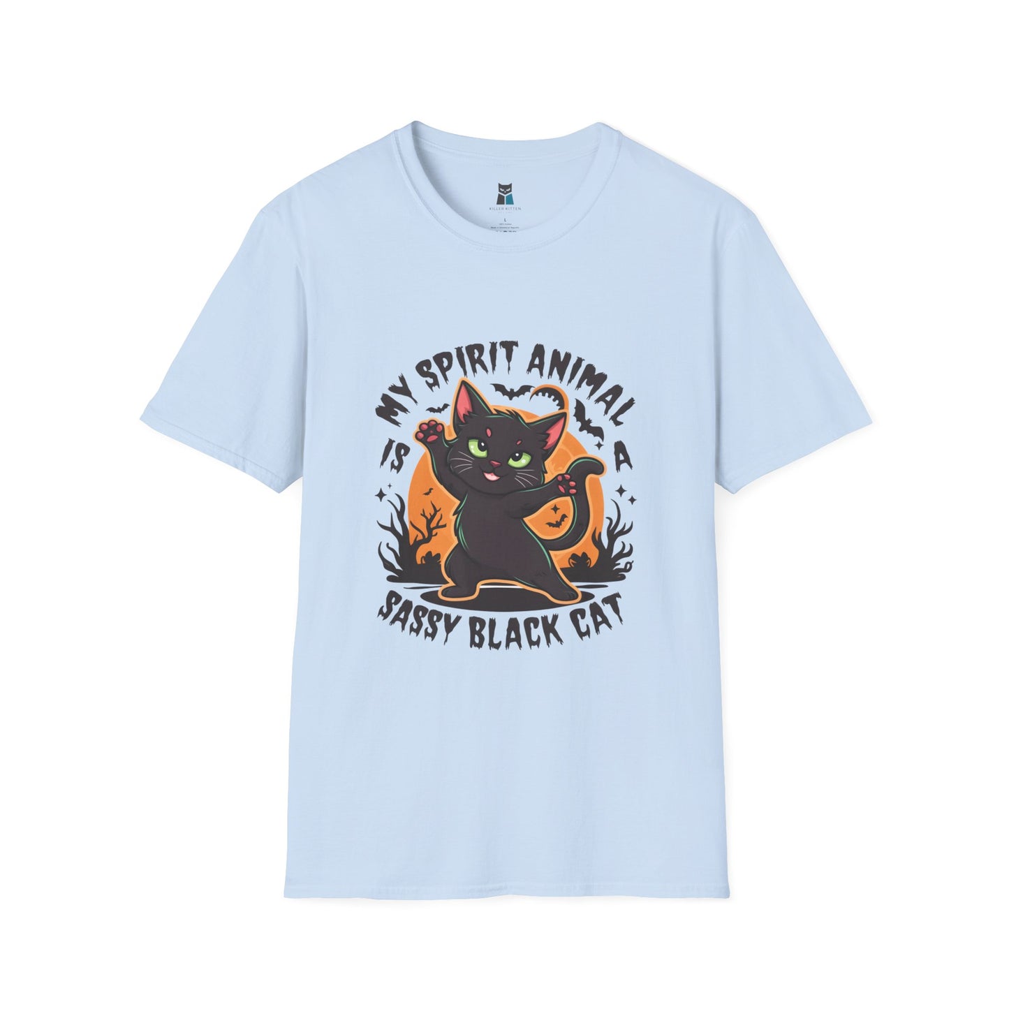 Sassy Black Cat Spirit Animal Halloween T-Shirt