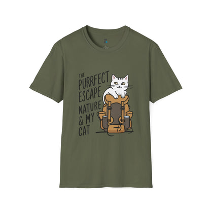 Purrfect Escape Hiking Cat T-Shirt