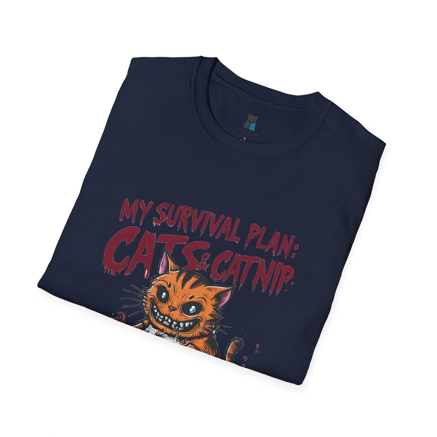 Zombie Apocalypse Survival Cat T-Shirt