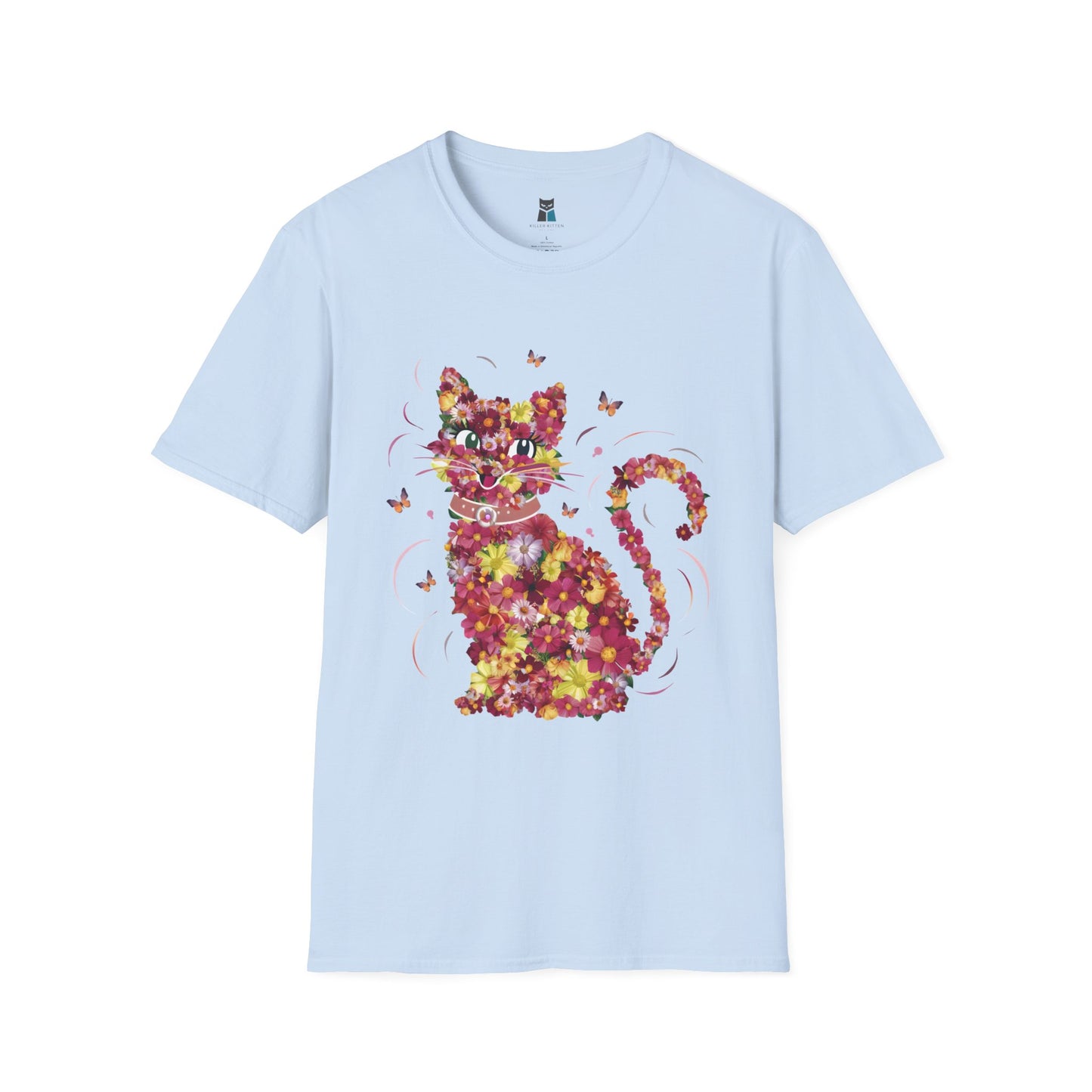 Floral Feline Delight T-Shirt