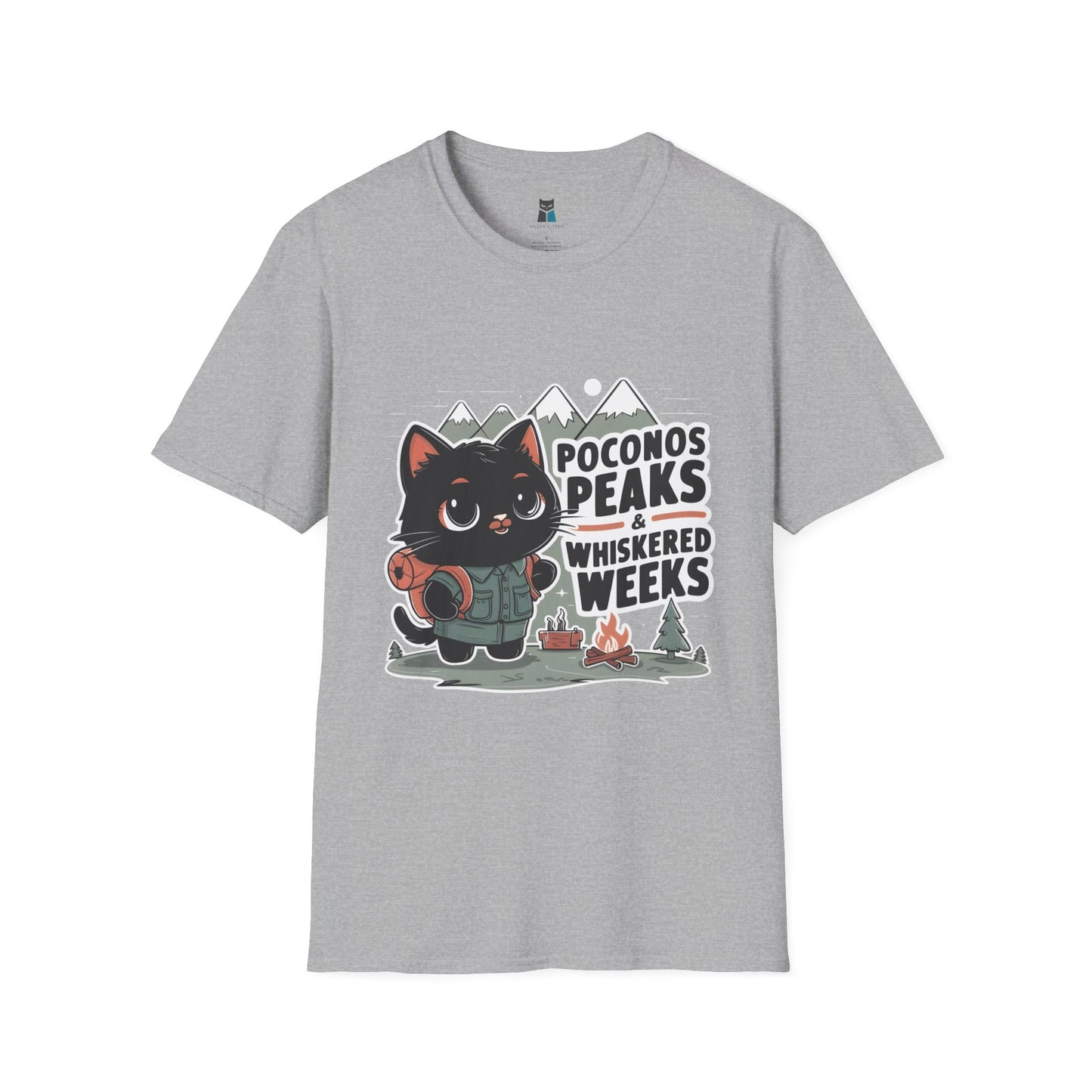 Whiskered Weeks in the Peaks Poconos Adventure T-shirt