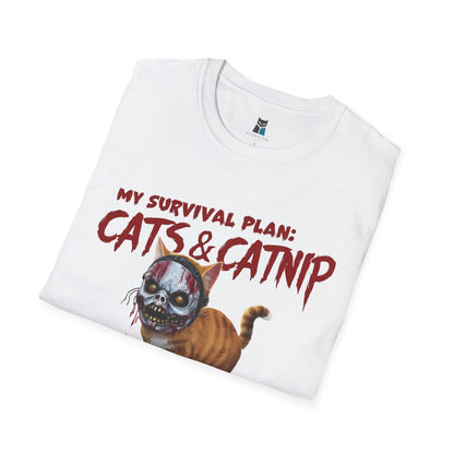 Zombie Apocalypse Survival Cat T-Shirt