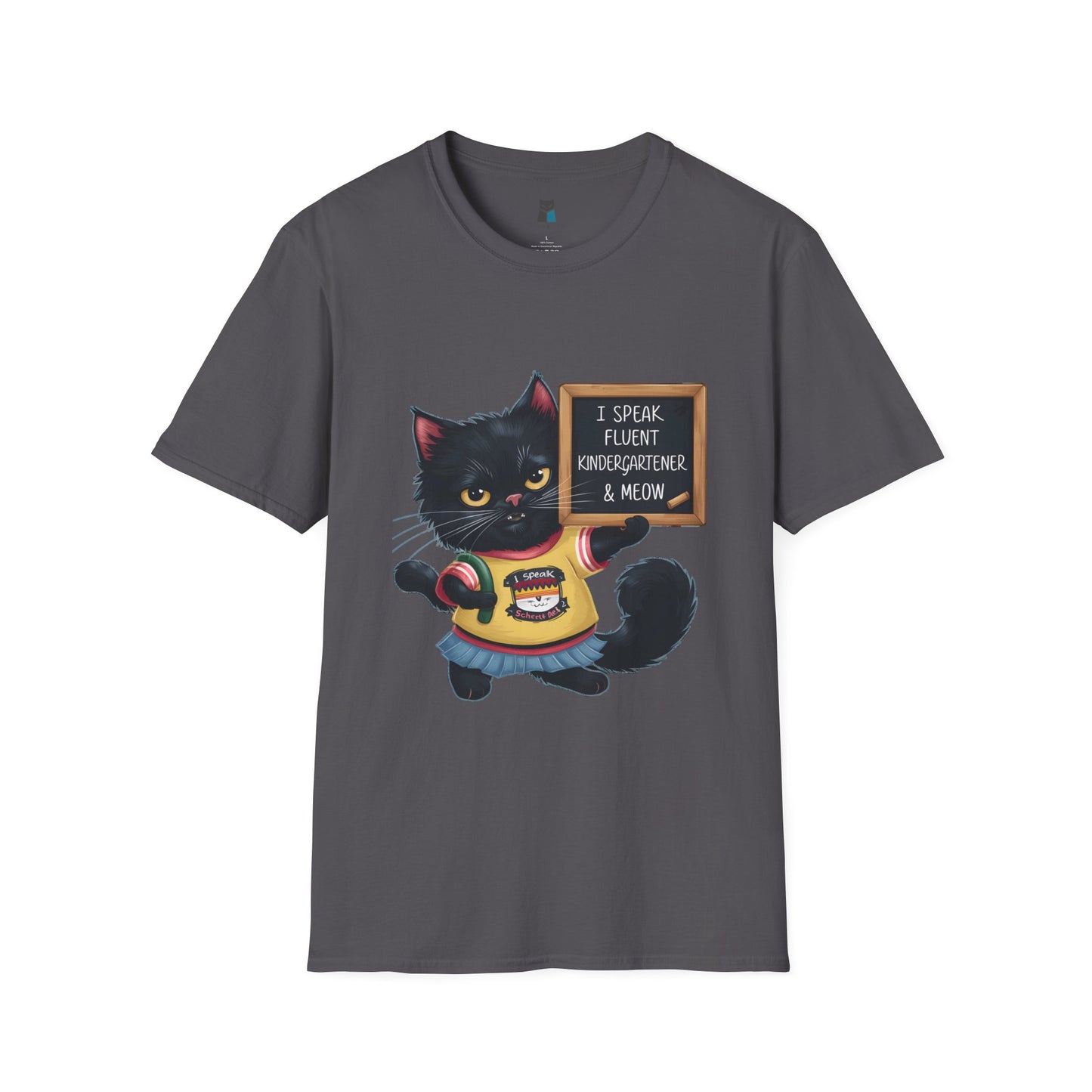 Fluent Kindergartener & Meow Cat T-Shirt