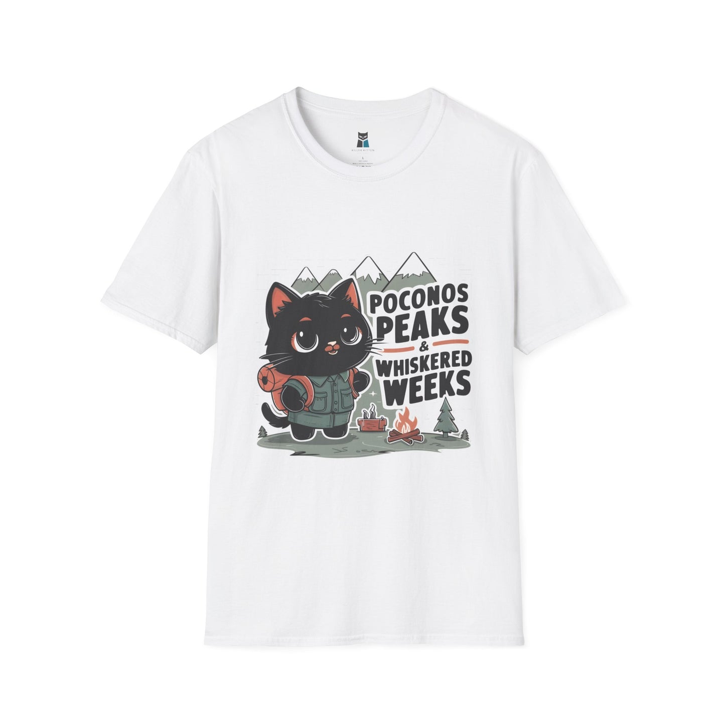 Whiskered Weeks in the Peaks Poconos Adventure T-shirt