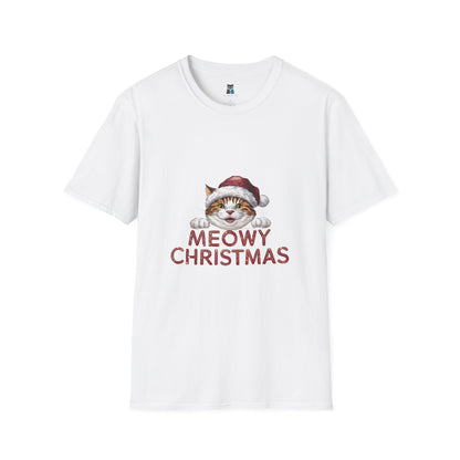 Meowy Christmas Cat T-Shirt