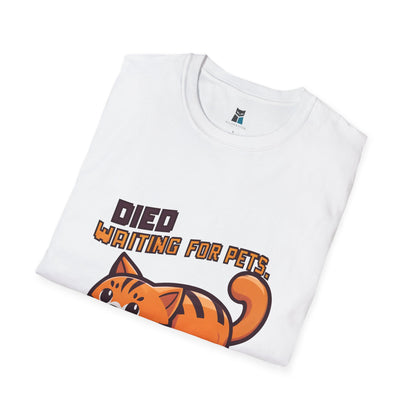 Died Waiting for Pets, Respawn Soon Cat Gamer T-Shirt