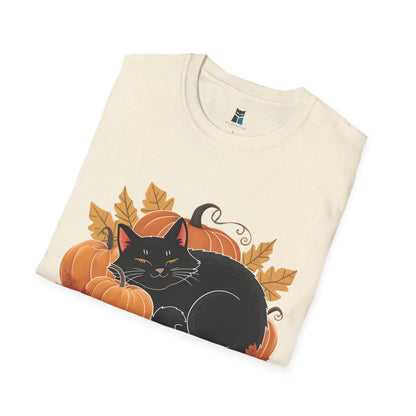 Pumpkin Spice & Purrfect Weather Cozy Fall Vibes Cat T-Shirt