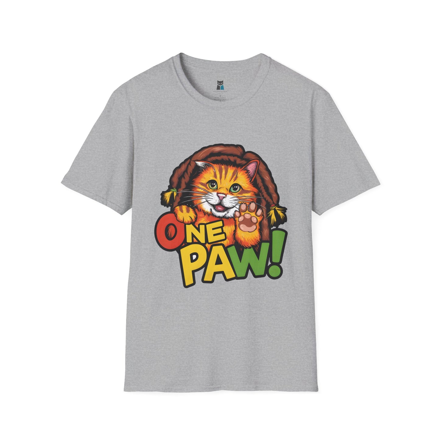 One Paw! Bob Marley Cat T-Shirt