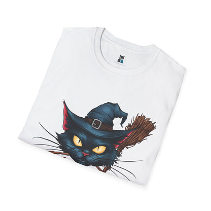 Witchy Black Cat Halloween T-Shirt