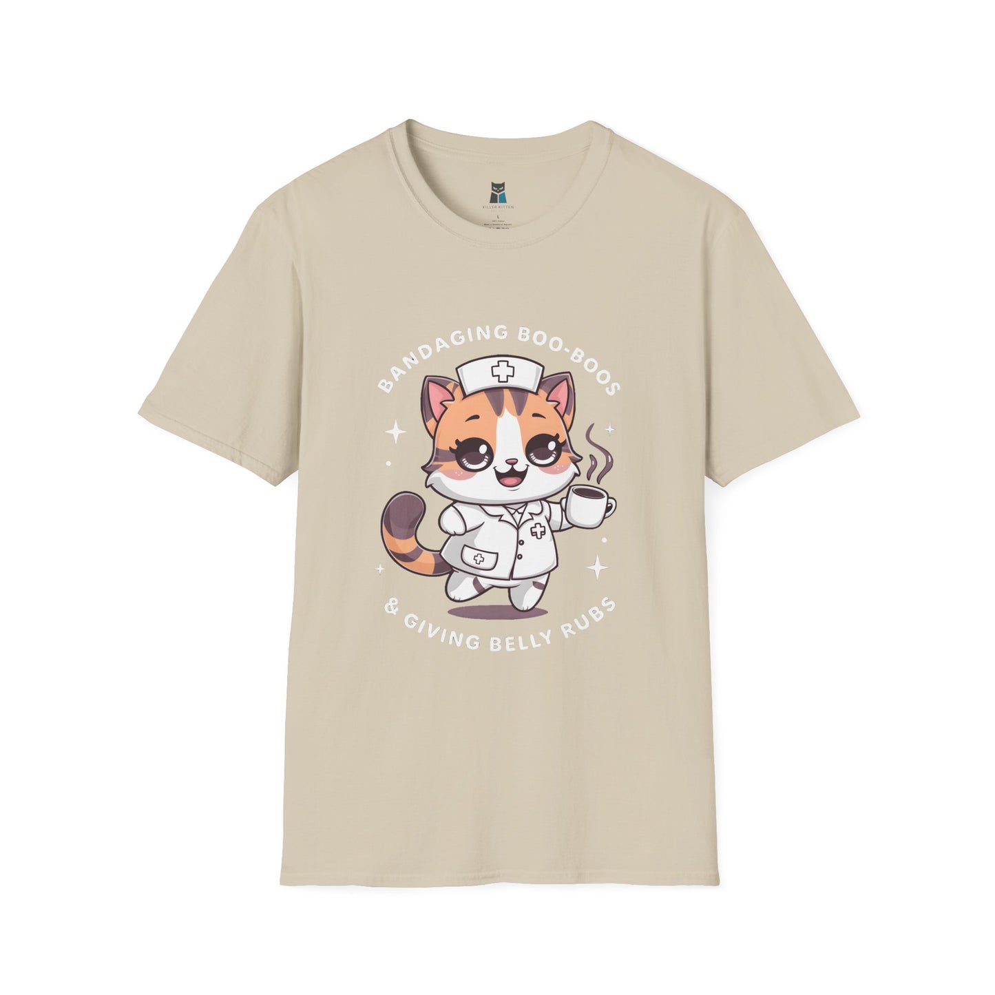 Bandaging Boo-Boos & Giving Belly Rubs Nurse Cat T-Shirt