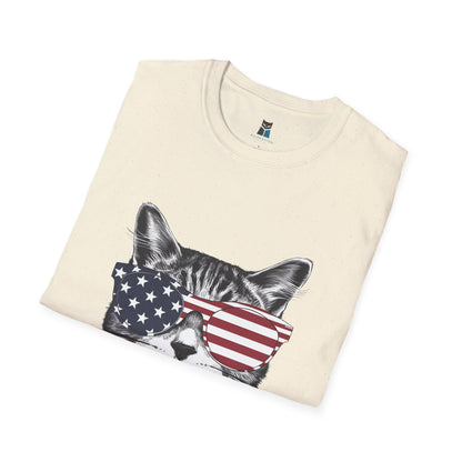 Patriotic Meowica Cat T-Shirt