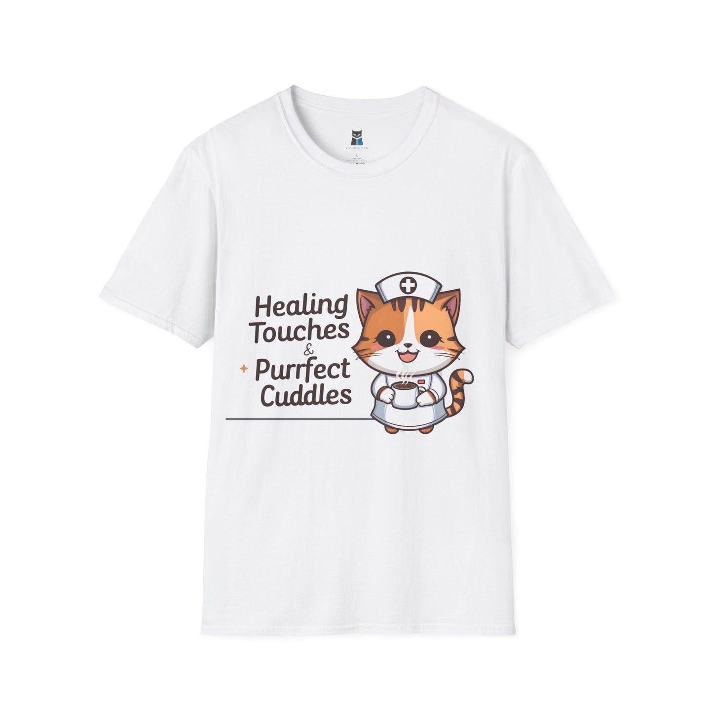 Healing Touches & Purrfect Cuddles Nurse T-Shirt