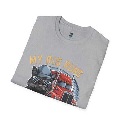 Diesel & Cuddles Trucker Cat T-shirt