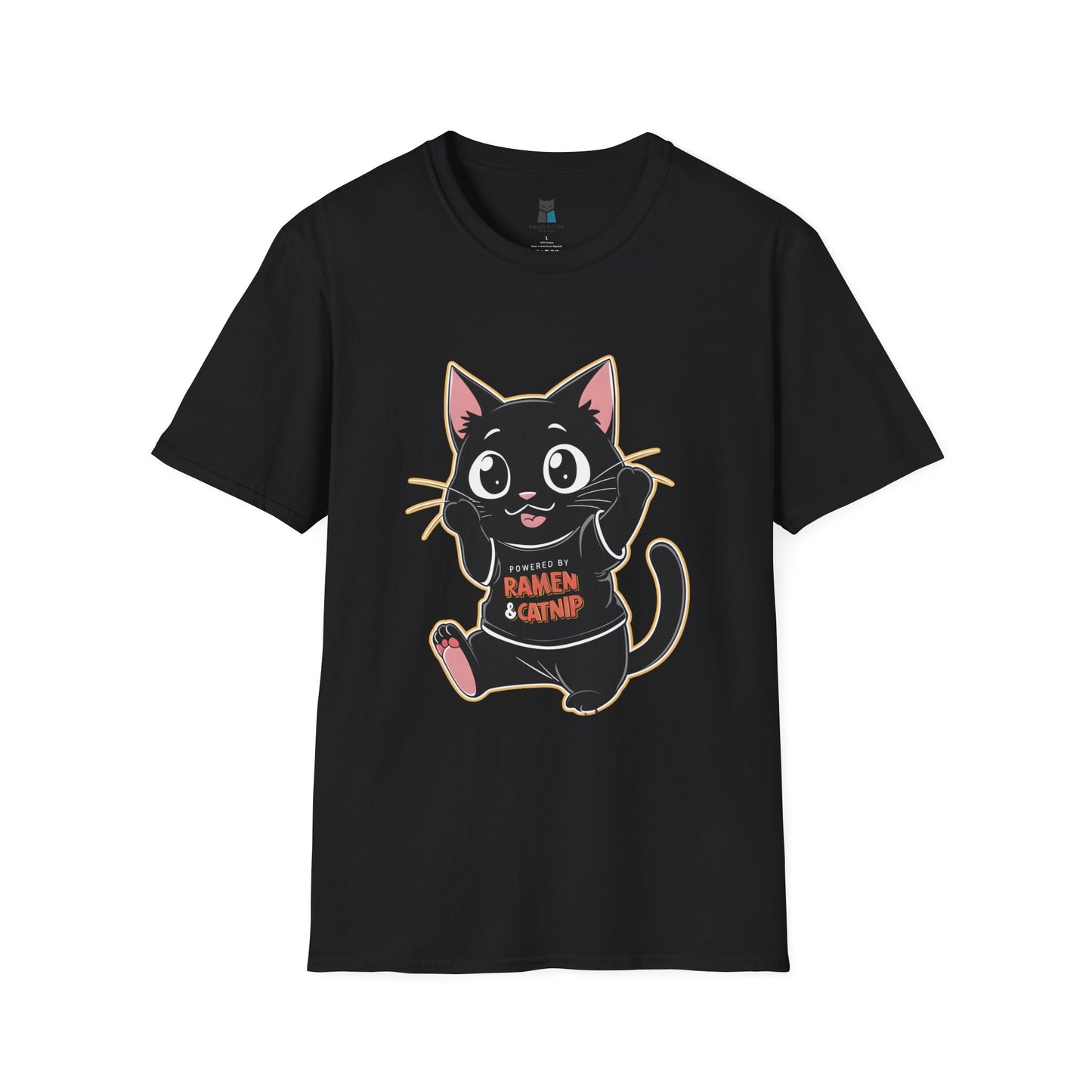 Kawaii Ramen Cat Anime T-Shirt