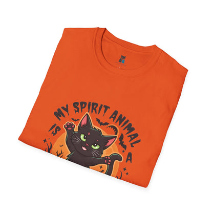 Sassy Black Cat Spirit Animal Halloween T-Shirt