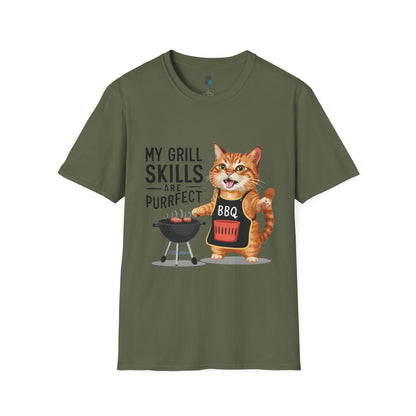 Purrfect Grill Master BBQ Cat T-Shirt