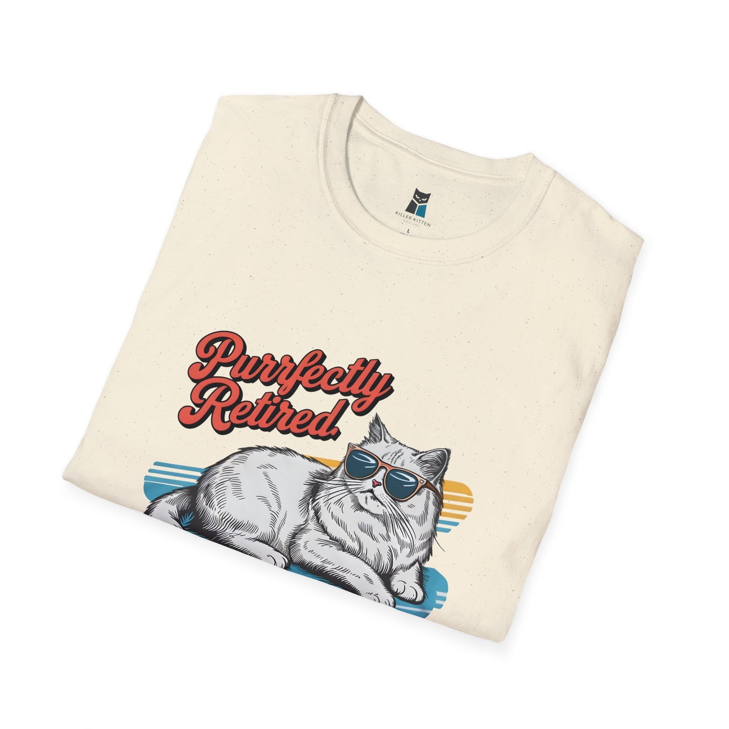 Purrfectly Retired Cat T-Shirt