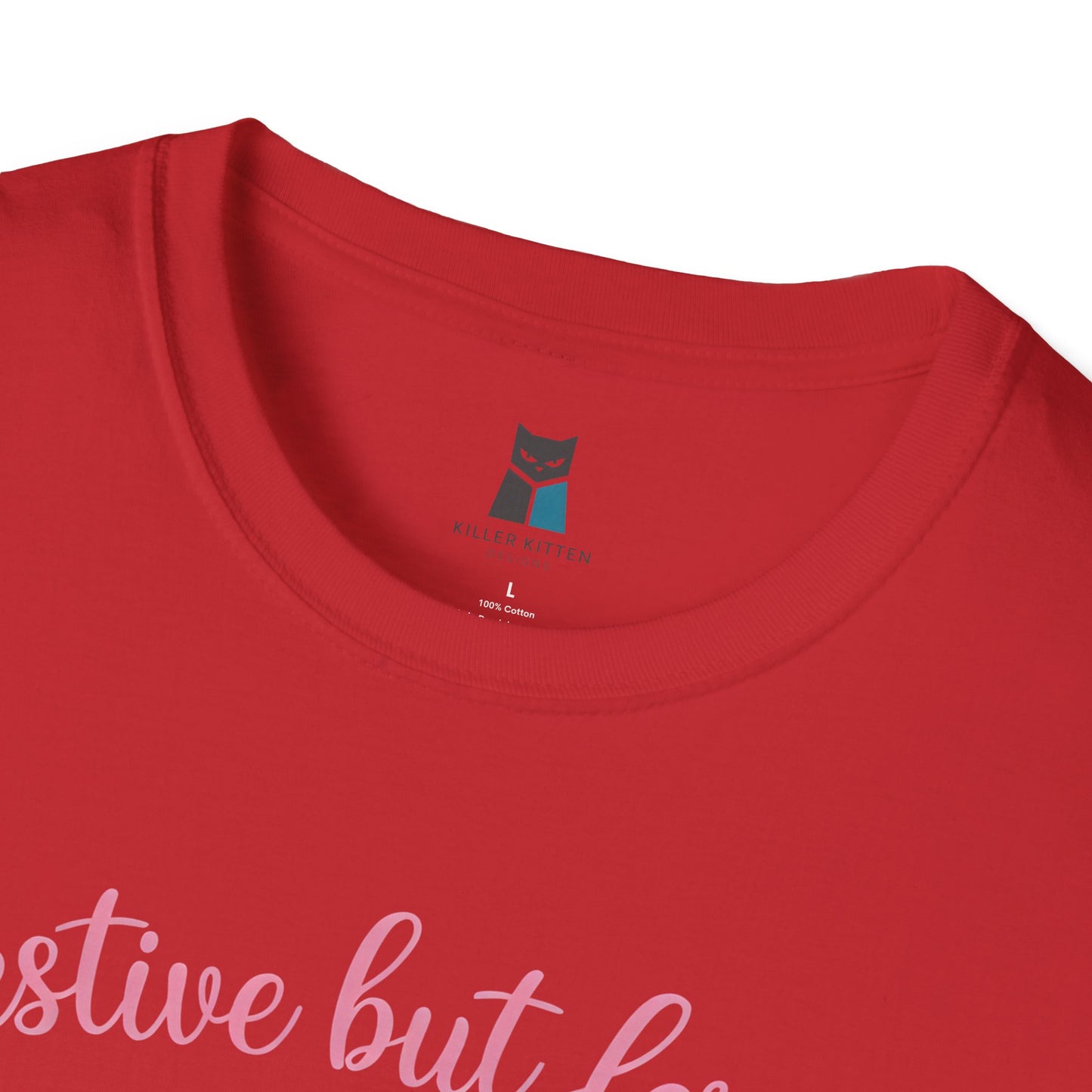 Festive but Feral Cat Unisex T-Shirt