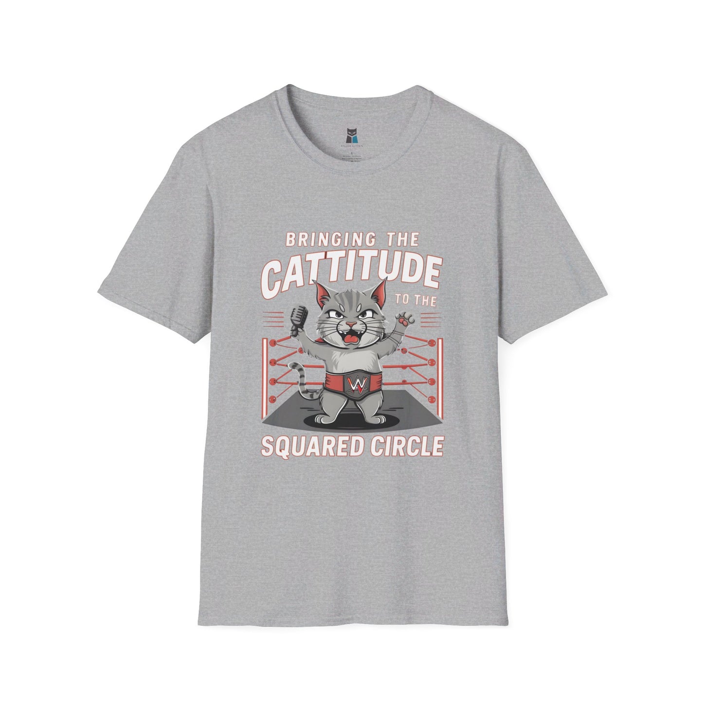 Cattitude Champion: Wrestling Cat T-Shirt