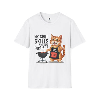 Purrfect Grill Master BBQ Cat T-Shirt