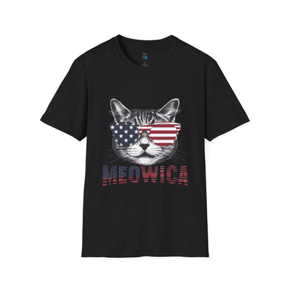 Patriotic Meowica Cat T-Shirt