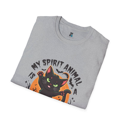 Sassy Black Cat Spirit Animal Halloween T-Shirt