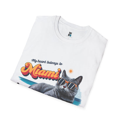 Miami Beach Vibes Cat T-Shirt