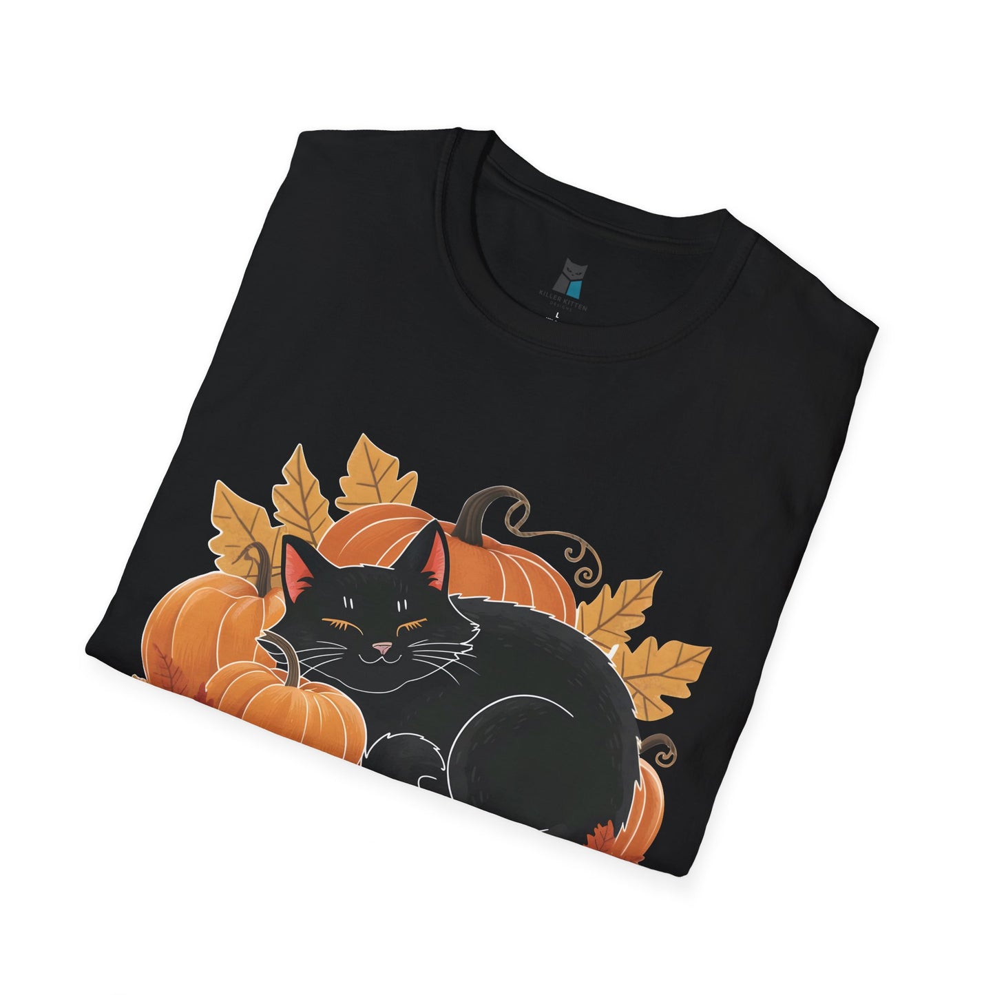 Pumpkin Spice & Purrfect Weather Cozy Fall Vibes Cat T-Shirt