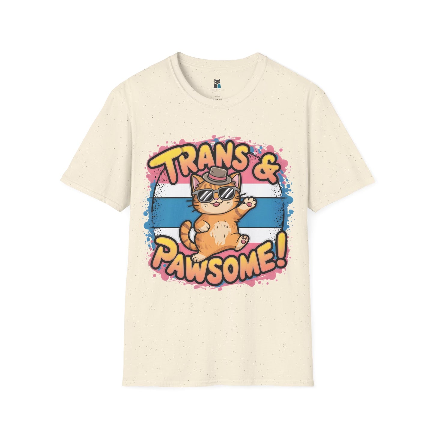 Trans & Pawsome Cat T-Shirt