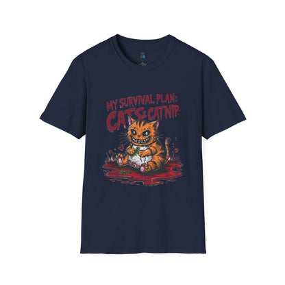 Zombie Apocalypse Survival Cat T-Shirt