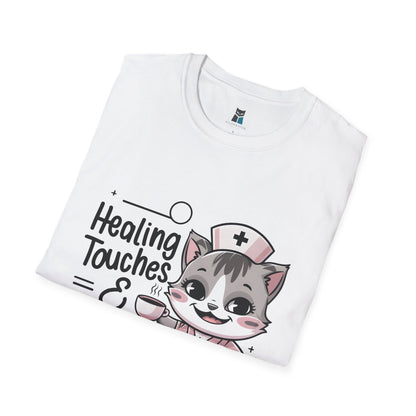 Healing Touches & Purrfect Cuddles Nurse T-Shirt