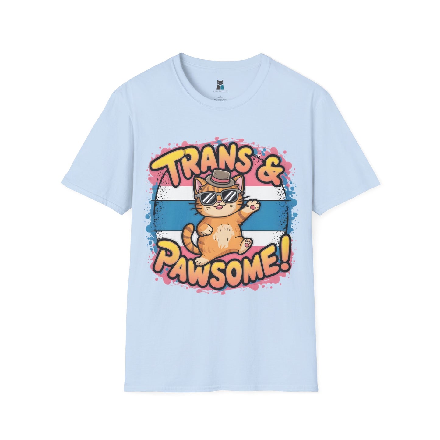 Trans & Pawsome Cat T-Shirt