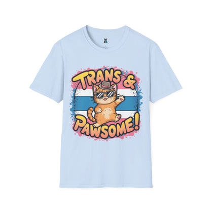 Trans & Pawsome Cat T-Shirt