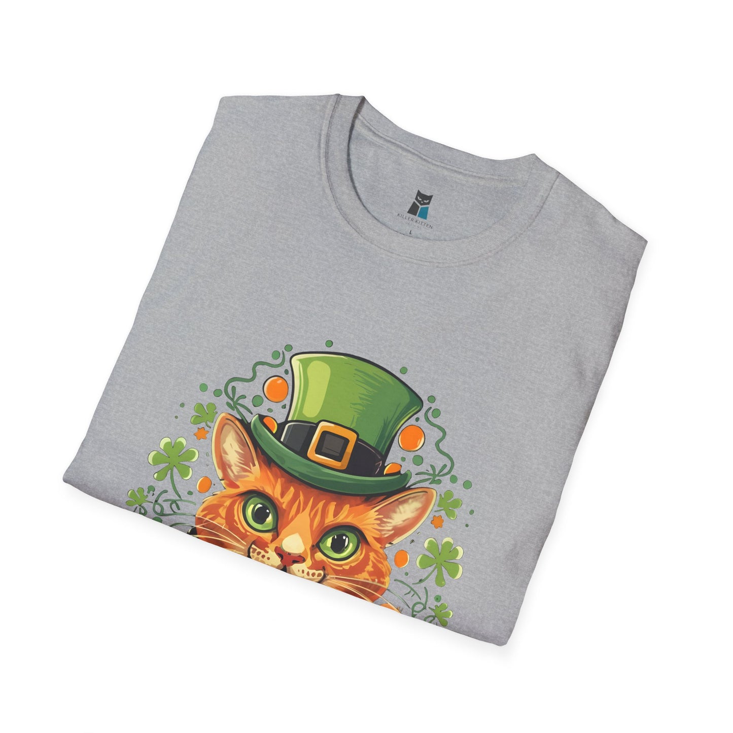 Happy St. Catrick's Day Funny Cat T-Shirt