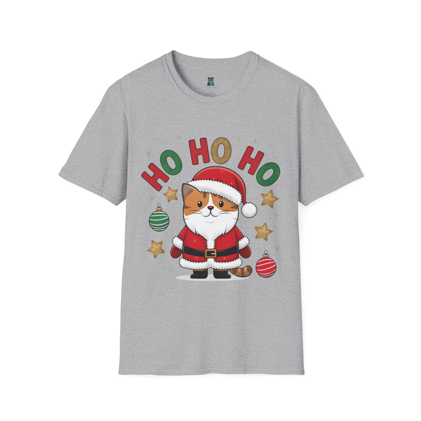 Festive “Santa Claws” Cat Christmas T-Shirt