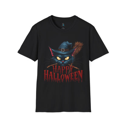 Witchy Black Cat Halloween T-Shirt