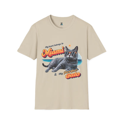 Miami Beach Vibes Cat T-Shirt