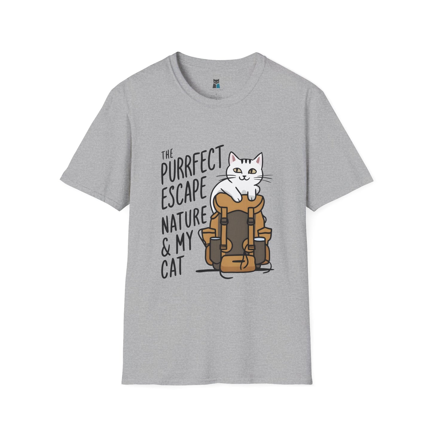 Purrfect Escape Hiking Cat T-Shirt