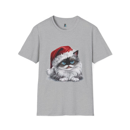 Ragdoll Cat Santa Unisex Softstyle T-Shirt