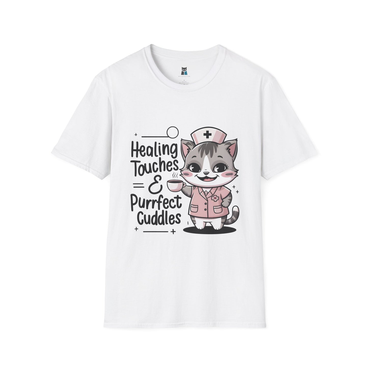 Healing Touches & Purrfect Cuddles Nurse T-Shirt