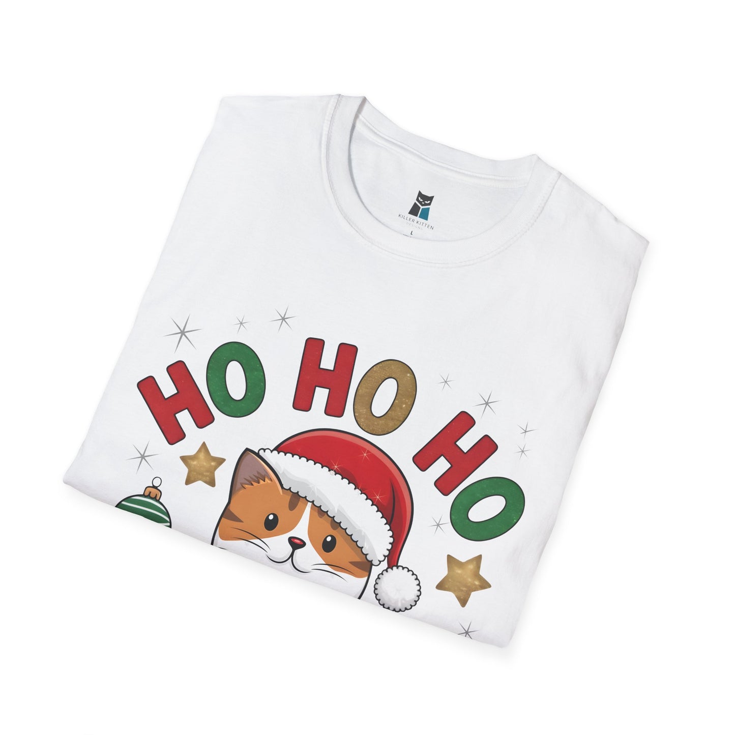 Festive “Santa Claws” Cat Christmas T-Shirt