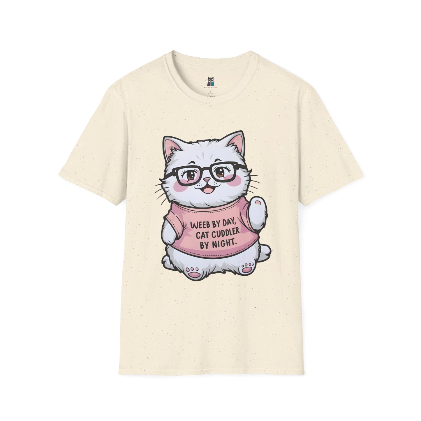 Weeb by Day, Cat Cuddler by Night Kawaii Cat T-Shirt